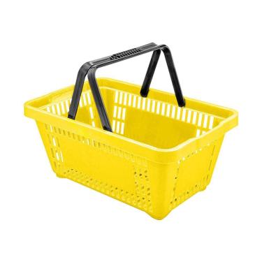 Imagem de Cesto de Compras Supermercado Plástico 16L D100 Cód. 3000 - Della Plast