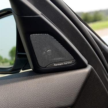 Imagem de Buzina de ar super alta para F10 F11 série 5 harmankardon cabeça de áudio buzina de agudos alto-falante som de música modelo original capas de alto-falantes de tweeter kit de buzinas de trem (cor: buzina central 2 1 capa, tamanho: