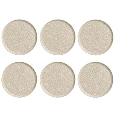 Imagem de Conjunto De Pratos Rasos 06 Peças Bio Luar Porto Brasil