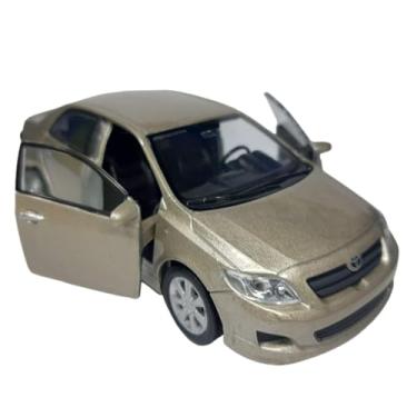 Imagem de Miniatura Carro de Ferro Toyota Corolla 12cm Coleção Nacional Brasileiro (Dourado)