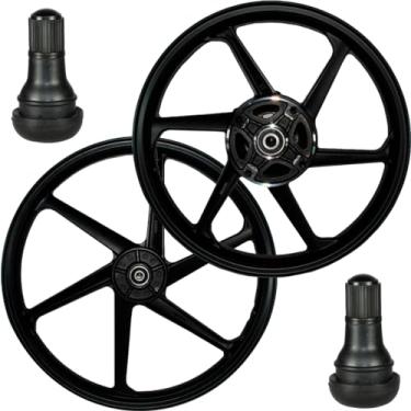 Imagem de Par de rodas de alumínio liga leve freio a disco NXR160 Bros ESDD XRE190 com rolamentos e bico