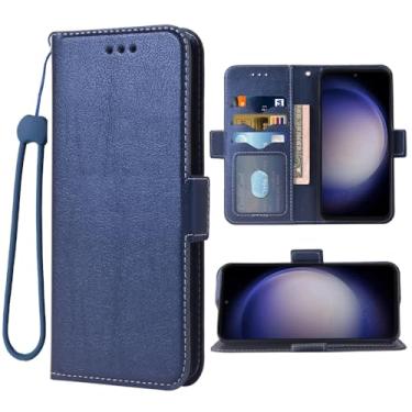 Imagem de Dswteny Compatível com Samsung Galaxy S24 Plus S24+ 5G capa carteira alça de pulso e suporte de couro flip para cartão de crédito suporte acessórios celular capa para celular para S24plus 24S + S 24