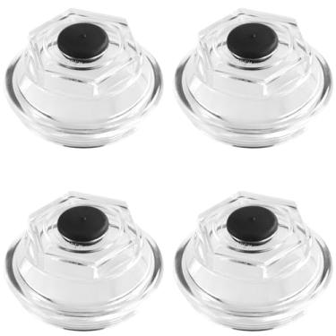 Imagem de HIMARKLIF Tampas de banho de óleo 4 peças com plugues de borracha e anéis de vedação compatíveis com Dexter 9K 10K Eixo de serviço geral para tambor número 8-415 (após julho de 2009), 8-430 (após