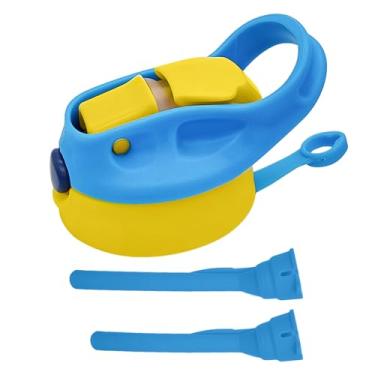 Imagem de Amgkonp Tampa de substituição de 340 g com canudo para copo infantil, 1 pacote com tampas de canudo à prova de vazamento e derramamento, para Mocaru ZONEGRACE, livre de BPA, 2,67 pol (1 pacote, azul)