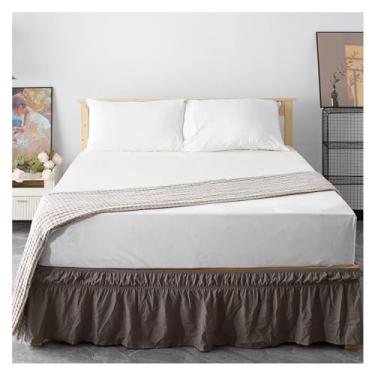 Imagem de Jogo de lençol com elástico de 2/3 peças, conjunto de roupa de cama macio e quente, com bolso lateral, capa de colchão queen size, macio (4 Queen)