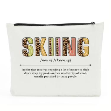 Imagem de NBIAN Leader Appreciate Social Worker Hygge Psychologist Black Woman Nurse Mentor Seester Mother Grandma Noun Makeup Bag, Esquiar, 10 x 6 inches