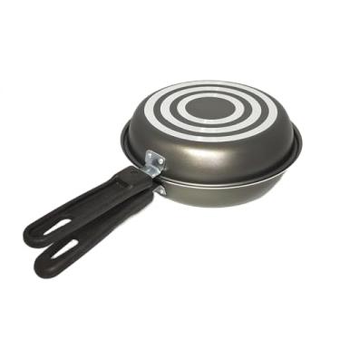 Imagem de Frigideira Omeleteira Dupla Antiaderente Teflon Panqueca 18cm 0,8L