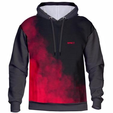 Imagem de Blusa Moletom Masculina Feminina Smoke 3D Casaco de Frio Macio com Capuz Flanelado-Unissex