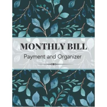 Imagem de Pagamento e organizador de contas mensais: caderno planejador de contas | Rastreador e contabilidade de pagamento de contas mensais | Rastreador de despesas e faturas | Livro de registro do Keeper