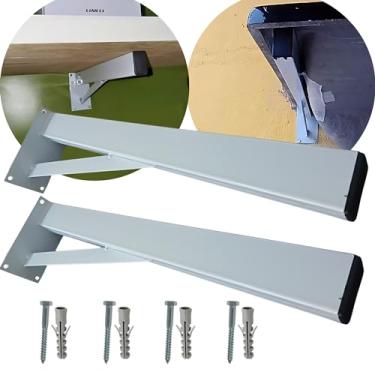 Imagem de Suporte Para Pia Bancada Mesa Parafusar Reforçado Grapa Para Pia Mão Francesa 60cm 2 Unidades