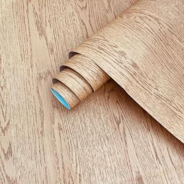 Imagem de Adesivo Para Piso Vinilico Autocolante 5mx61cm Varios Modelos, Proprio Para Chão De Quarto, Cozinha, Sala, Banheiro, Sala De Estar, Piso Em Rolo (P10 - Madeira Alaranjada)