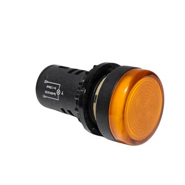 Imagem de Botão Sinaleiro Monobloco 7 Leds 24Vca/cc Amarelo Cód. A22-LCLED24-Y – Moeller