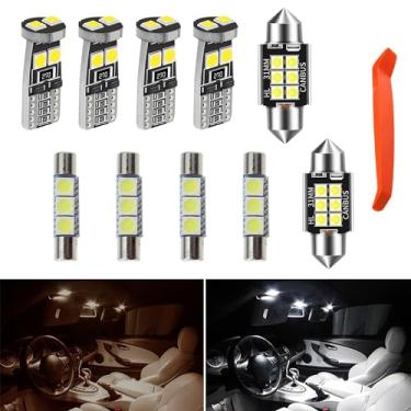 Imagem de GLOFE Kit de substituição de 10 peças de luzes interiores LED super brilhantes para Toyota Tacoma 2005-2022, ilumina todos os cantos do seu veículo, perfeito para cúpula interior, piso, mapa, luz de