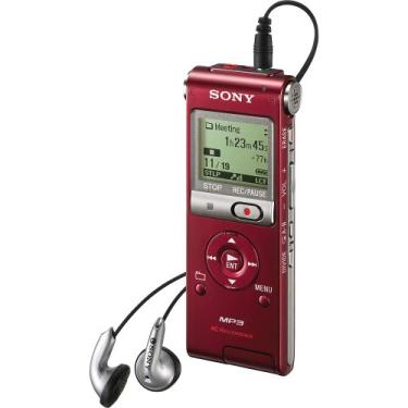 Imagem de Sony Gravador de voz digital ICD-UX200RED com memória flash integrada de 2 GB (vermelho)