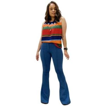 Imagem de Calça Feminina Flare em Bengaline-Feminino