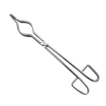 Imagem de YJIUYUANQ Pinça de cadinho de aço inoxidável de grau profissional, suporte de alicate de derretimento de grafite 12 polegadas (30 cm)