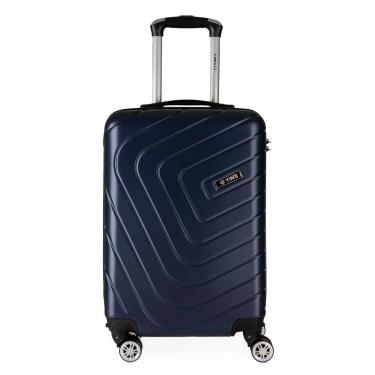 Imagem de Mala de Bordo Pequena para Viagem em Abs Yins Ys21158 Cadeado Integrado Rodas Duplas Giro 360º Azul