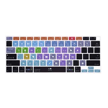 Imagem de HRH Capa ultrafina para teclado Ableton Live Shortcut de silicone para MacBook Air 13 polegadas 2020 com Touch ID (MÓDLO A2179 e A2337 M1 Chip, layout dos EUA) Protetor de acessórios de teclado