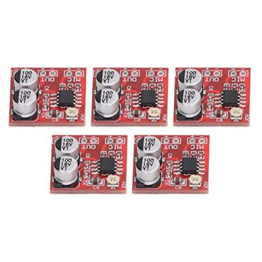 Imagem de Placa Amplificadora de Potência LM386, Módulo Amplificador de 5 Unidades, Ganho Ajustável 20-200x DC4V-12V para Microfone de Eletreto Com Material ABS, Fonte de 2,4-5VDC,