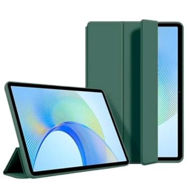 Imagem de Capa inteligente para Lenovo Tab M11 27.9 cm 2024 TB330FU Slim Stand Tri-Fold Wake/Sleep, capa macia para tablet Lenovo Tab M11 TB330FU TB331FC (verde escuro, Tab M11 27.9 cm)