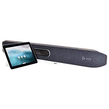 Imagem de Poly - Studio X50 (Polycom) com controlador de toque TC8 - Barra de vídeo e áudio 4K - Sistema de conferência para salas de reuniões de tamanho médio - Funciona com equipes, zoom e muito mais