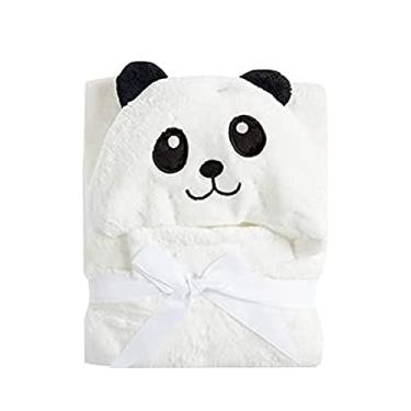 Imagem de Manta Baby com Capuz de Urso Panda Jolitex Branco Infantil Poliéster