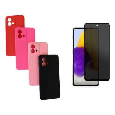 Imagem de Capa Capinha Moto G84 Aveludada + Película Privativa - Dsitrbuidora Br