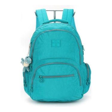 Imagem de Mochila Costas Porta Notebook Crinkle Tactel Up4you - Luxcel, Verde