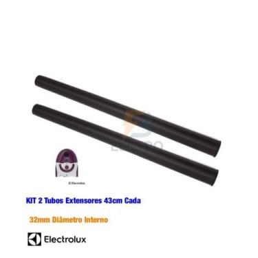 Imagem de Kit 2 Tubos Extensores Reforçado Aspirador de Pó Electrolux Go