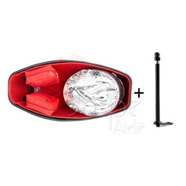 Imagem de Forração Pcx 150 Forro Premium Baú 16 18 Vermelho + 1 Antena - Jaspe A