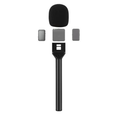 Imagem de CaTeFo StarRig Pro para DJI Mic DJI Mic2 adaptador de entrevista Rig para Rode Wireless GO II, Hollyland Lark, alça de microfone de entrevista - Adaptador de entrevista Go com parafuso de 1/4