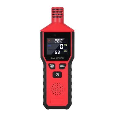 Imagem de Detector de vazamento de gás portátil de propano e gás natural com visor LCD colorido 3 em 1, sensor de gás combustível, visor de temperatura e umidade do gás para casa, cozinha, viagem