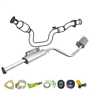 Imagem de Escapamento Completo Gol 1.0 16v Poweer/trend G3 G4 2002 06 - ScapJá