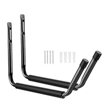 Imagem de Aymzbd 2Pcs Kayak Storage Rack Garagem Gancho Montagem Na Parede Prático Ferro Elegante Prancha de Surfe Cabide Canoa Gancho para Interiores E Exteriores