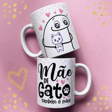 Imagem de Xicara de porcelana 325ml flork dia das mães ref0135 - casa fé