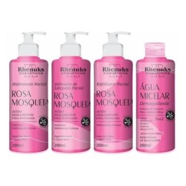 Imagem de 3x Kit Skin Care Rosa Mosqueta 4 Unidades Rhenuks