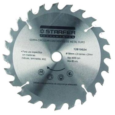 Imagem de Serra Circular Widea 7.1/4"184mm X 24 Dentes X 20mm Starfer