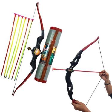 Imagem de Arco e Flecha Laser Infantil Lançador de Dardos C/ Aljava - APTOYS