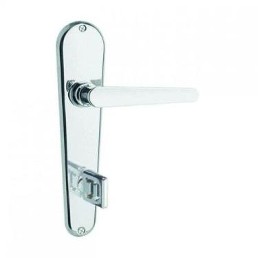 Imagem de Fechadura Francesa Com Espelho Cromado - Pado