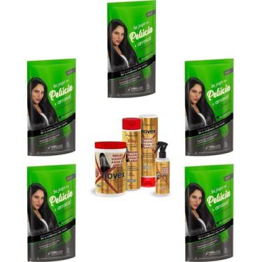 Imagem de Hene Em Gel Rena Preto Cafe 05x180gr Pouch+Brilho Magico Agua de Arroz