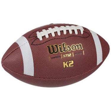 Imagem de Wilson Futebol Americano para Crianças e Adolescentes, Couro Misto, K2 Composto, Marrom, WTF1712X
