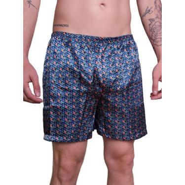 Imagem de Kit 3 Cuecas Samba Canção Cetim Adulto Seda Short Pijama - WLS Modas, 