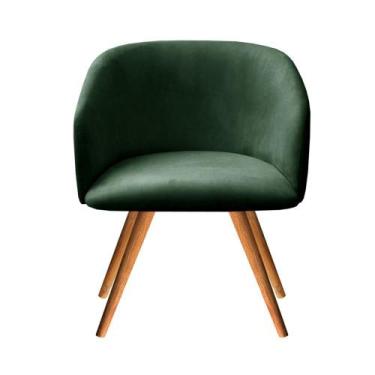 Imagem de Poltrona Atenas Cadeira Pé Palito Madeira Decoração Recepção, Sala, Me