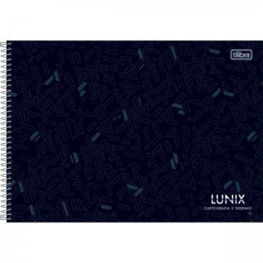 Imagem de Caderno de Cartografia e Desenho Milimetrado Lunix Espiral 60 Folhas -