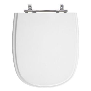 Imagem de Assento Sanitário Sabatini Branco Tampa para Vaso Icasa de Madeira Laq