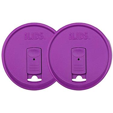 Imagem de iLIDS Tampa de bebida Mason Pote, boca larga, amoreira, pacote com 2