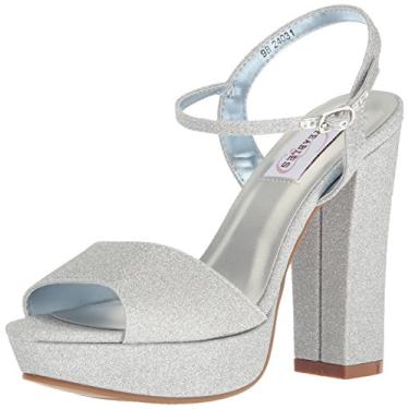 Imagem de Dyeables, Inc Womens Sandália social plataforma Whitta, Prata, 34