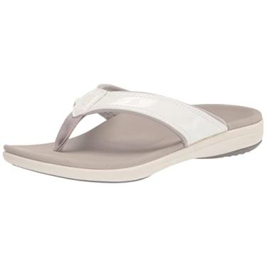 Imagem de Revitalign Sandália ortopédica feminina Yumi, Branco, 8