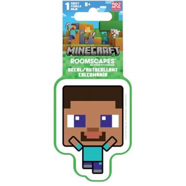 Imagem de Minecraft - Steve - Corte de vinil branco - Decalque de 4 cores em vinil branco - 4 cores