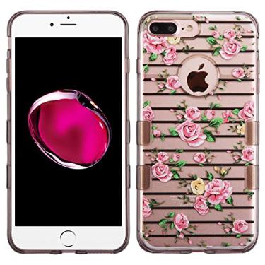 Imagem de Asmyna Capa de celular para Apple iPhone 7 Plus – Transparente rosa